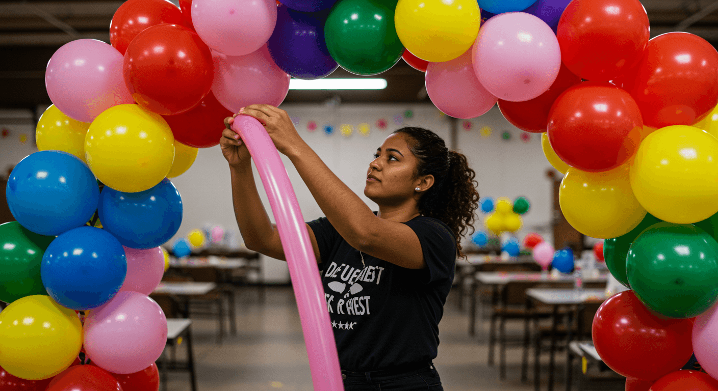 Curso de Decoração com Balões