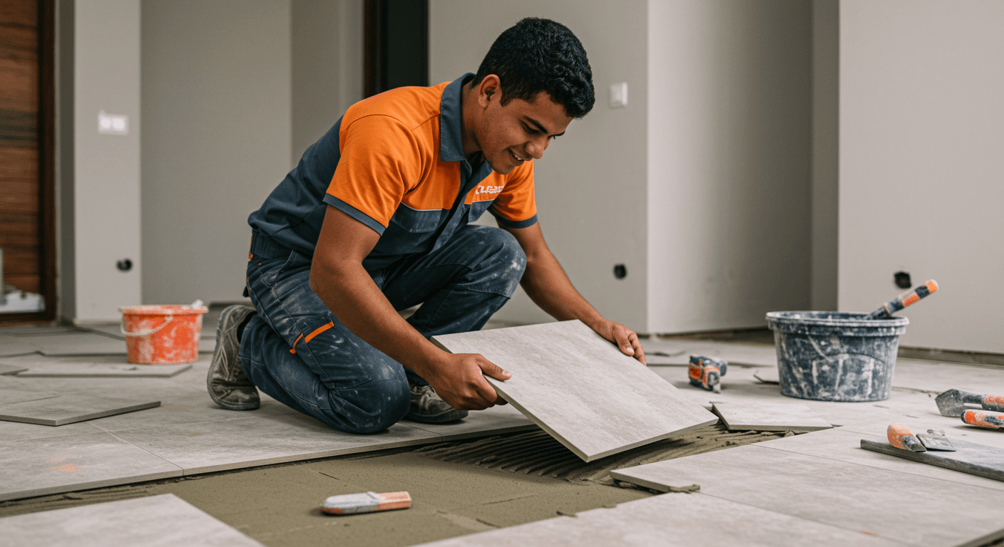 Curso de Assentamento de Pisos e Azulejos