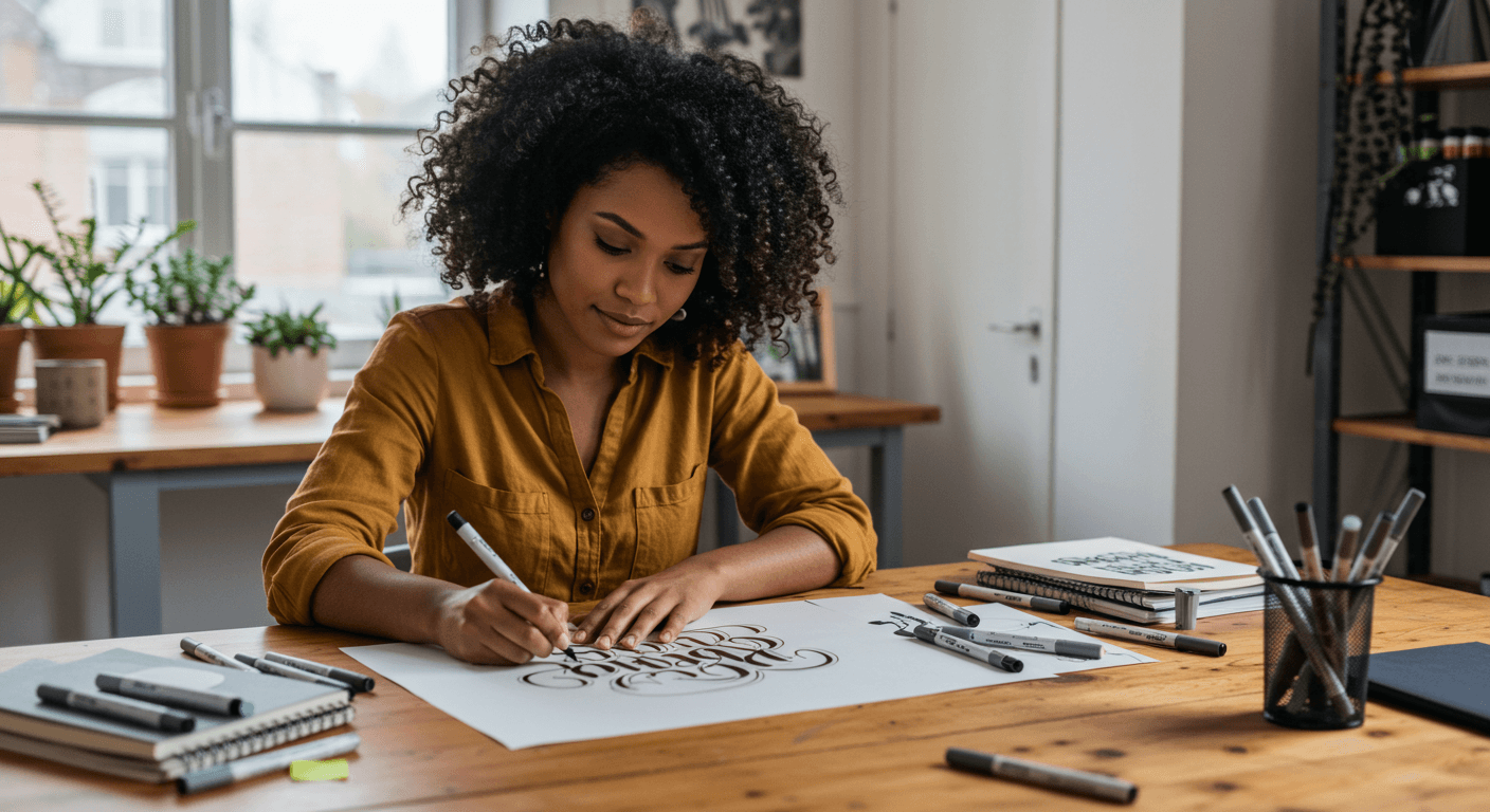 Curso de Lettering Creative grátis e com certificado