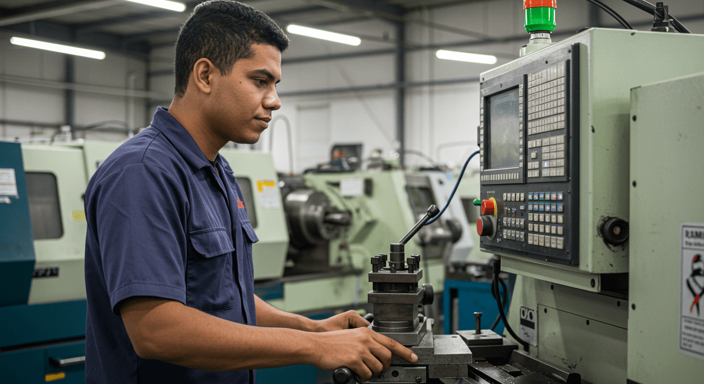 Curso de Torno CNC gratuito e com certificado