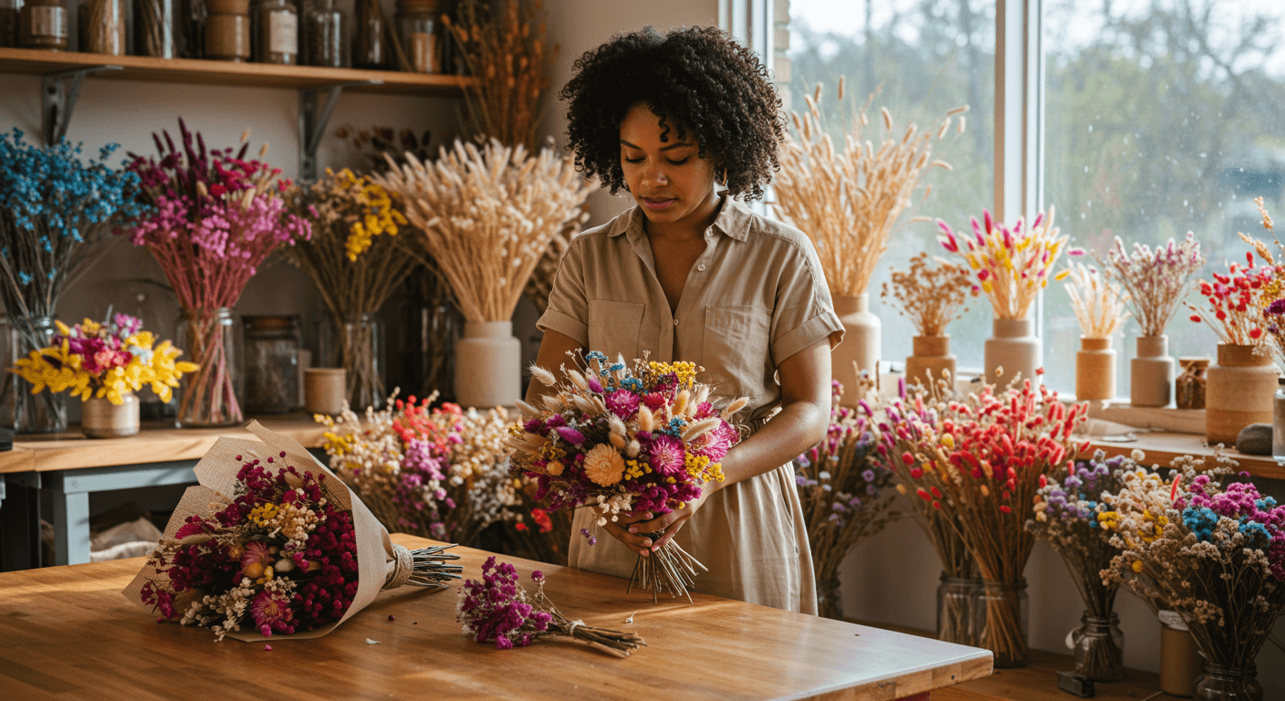 Curso de Flores Secas gratuito e com certificado