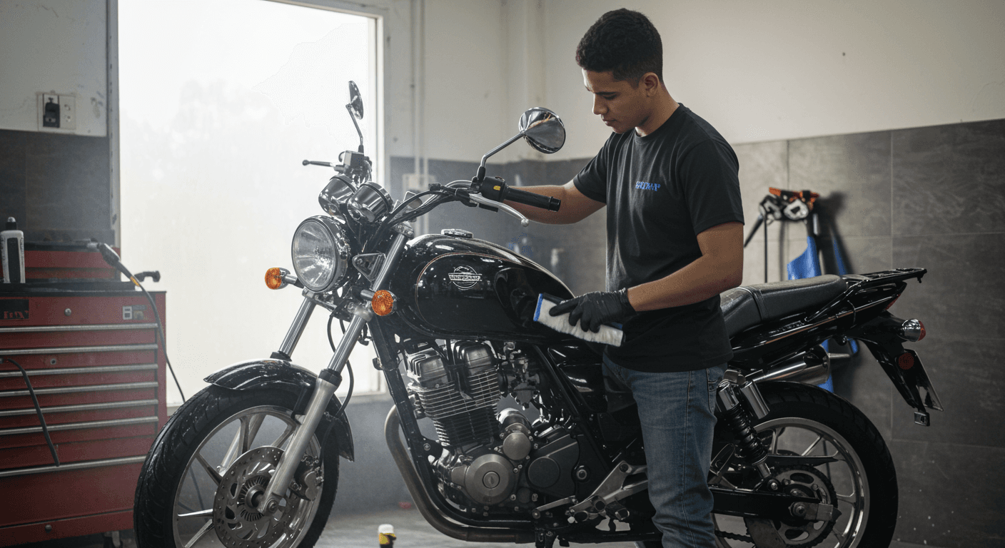 Curso de Lavagem de Motos