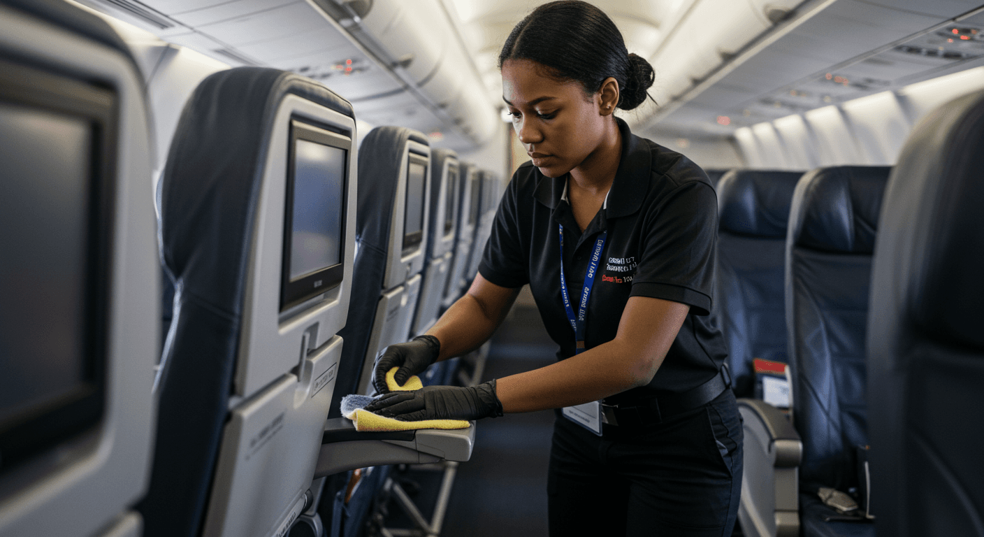 Curso de Agente de Limpeza de Aeronaves gratuito e com certificado