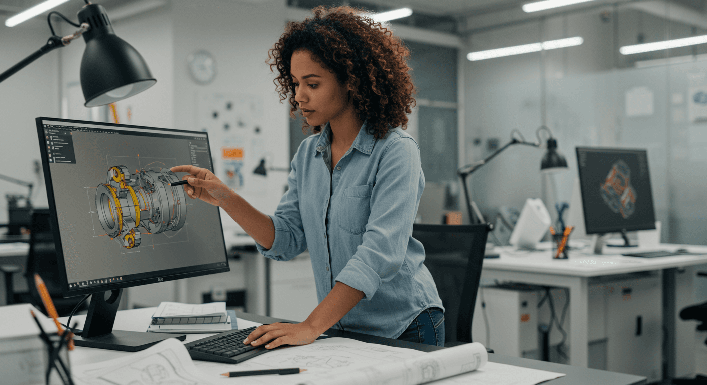 Curso de Autocad e Solidworks