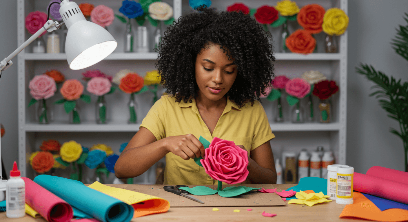 Curso de Flores em EVA gratuito e com certificado