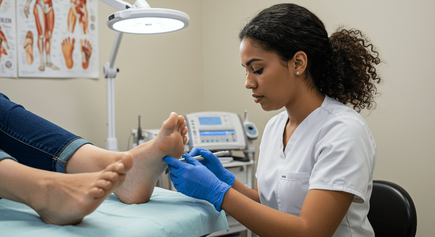 Podiatrist in Plantar Fasciitis Treatment Course