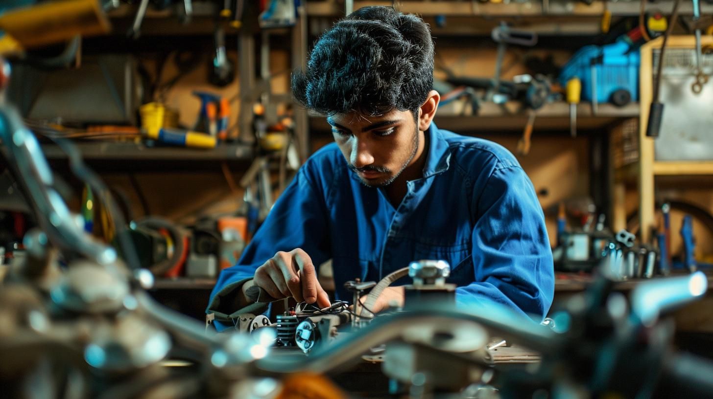 Technician in Motorcycle Ignition System Repair Course