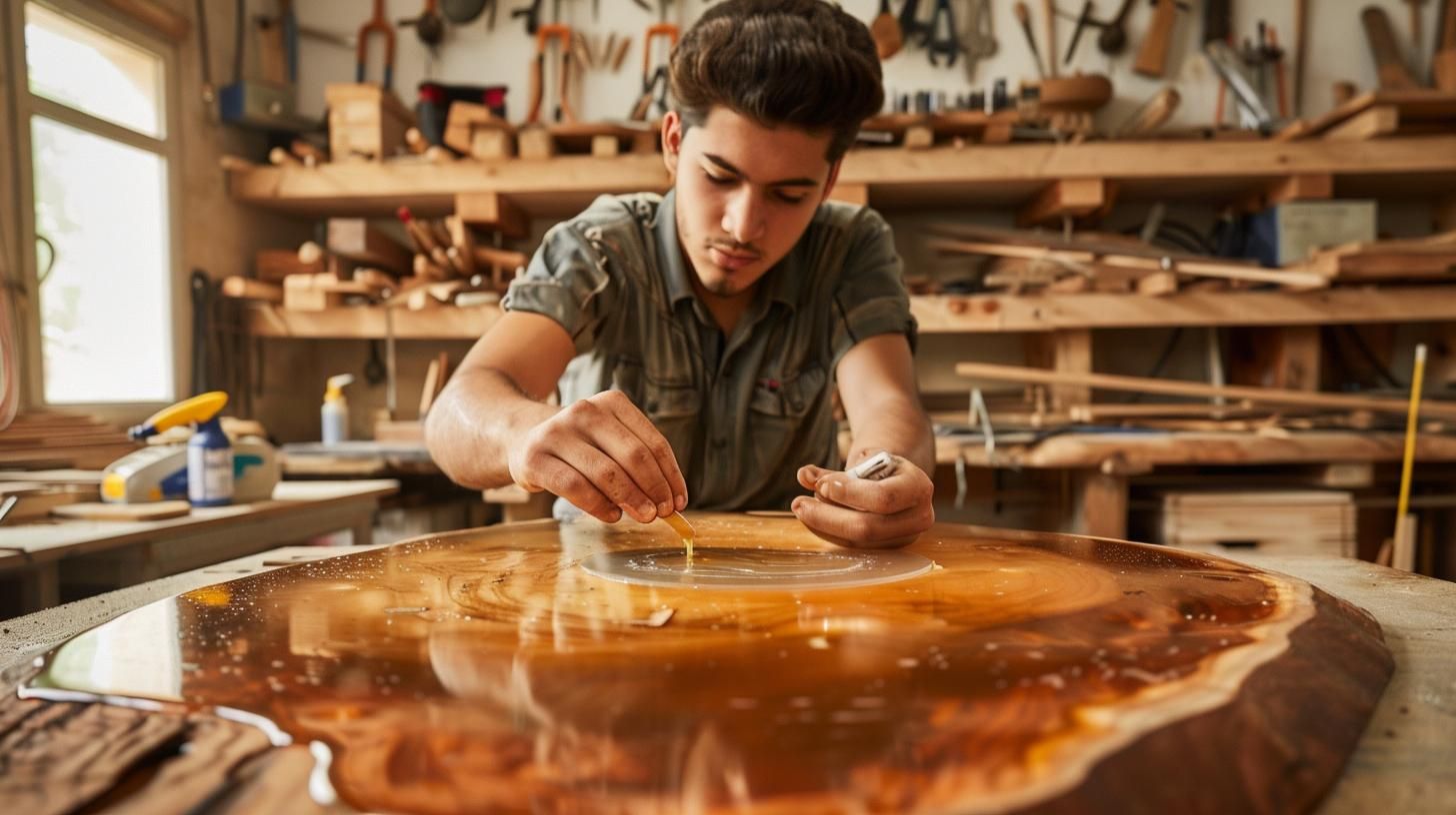 Curso de Aplicação de Resina Epóxi em Madeira